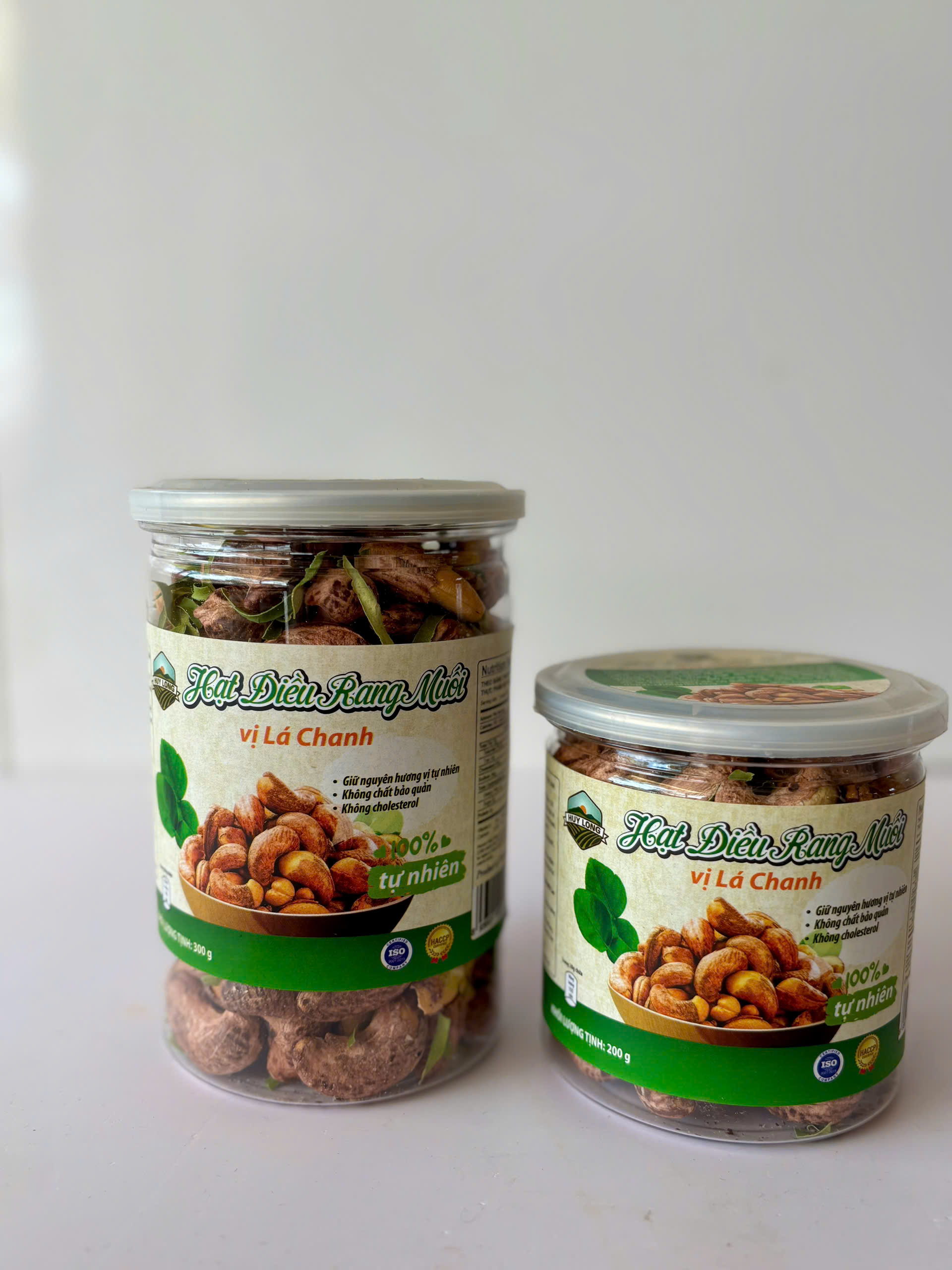 Hạt điều rang muối vị lá chanh Huy Long